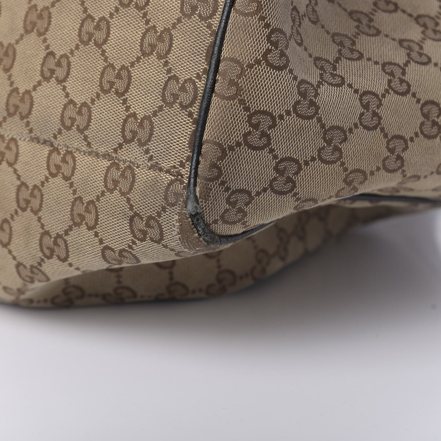Monogram Large Sukey Tote Beige Ebony Black