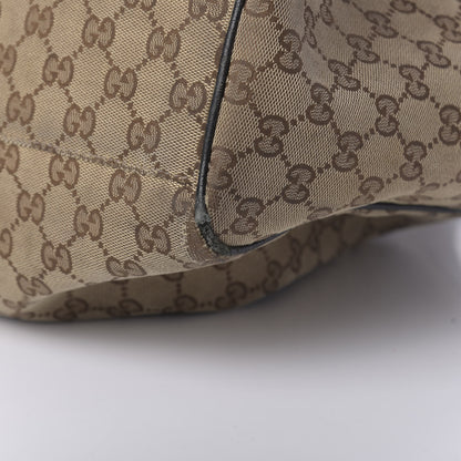 Gucci Monogram Large Sukey Tote Beige Ebony Black 13 of 21