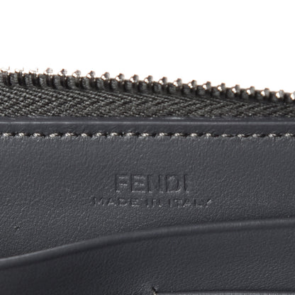 Fendi Vitello Liberty Studded Zip Around Wallet Asfalto Multicolor 8 of 8