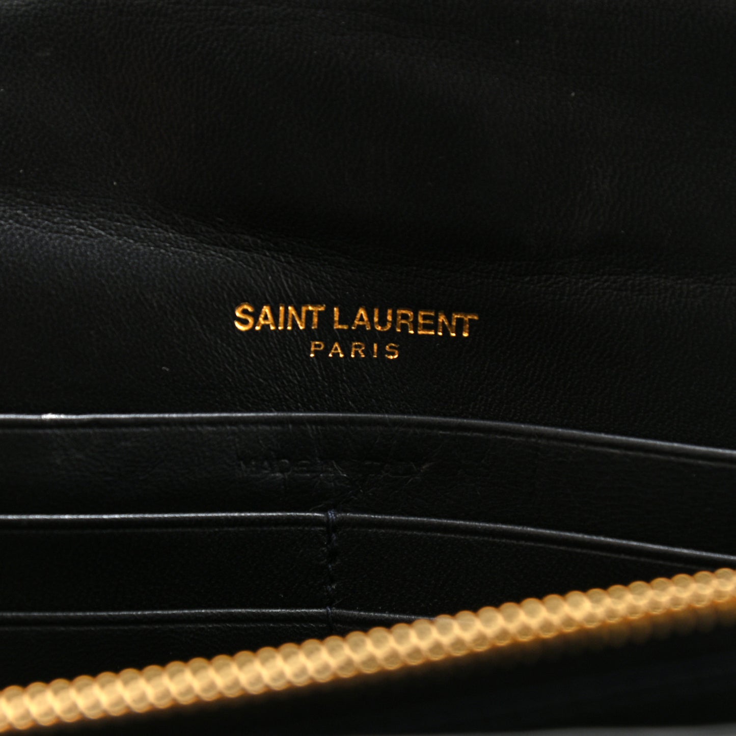Patent Calfskin Matelasse Monogram Medium Vicky Chain Bag Blue