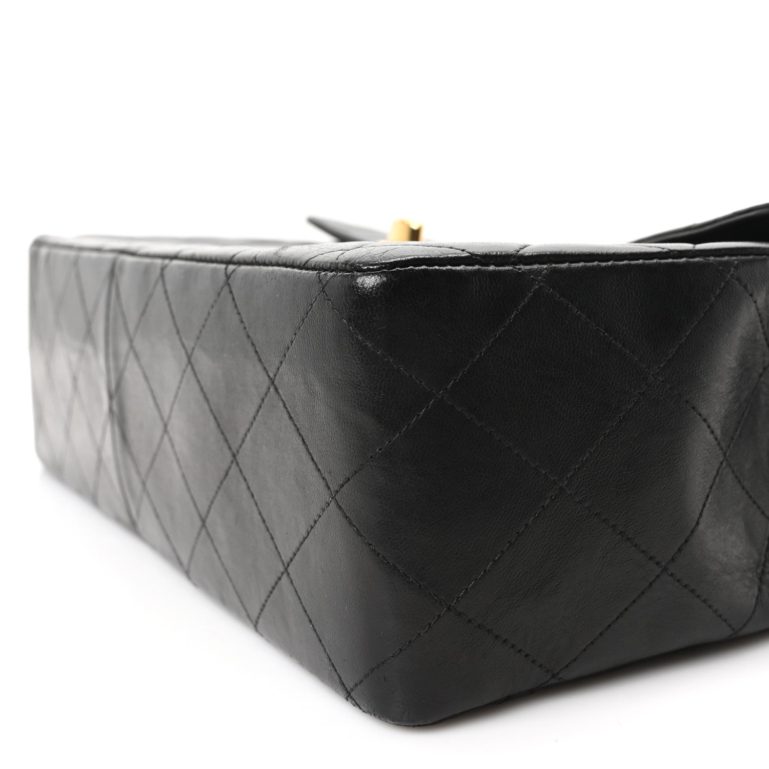Chanel Lambskin Quilted XL Jumbo Single Flap Black 11 of 11