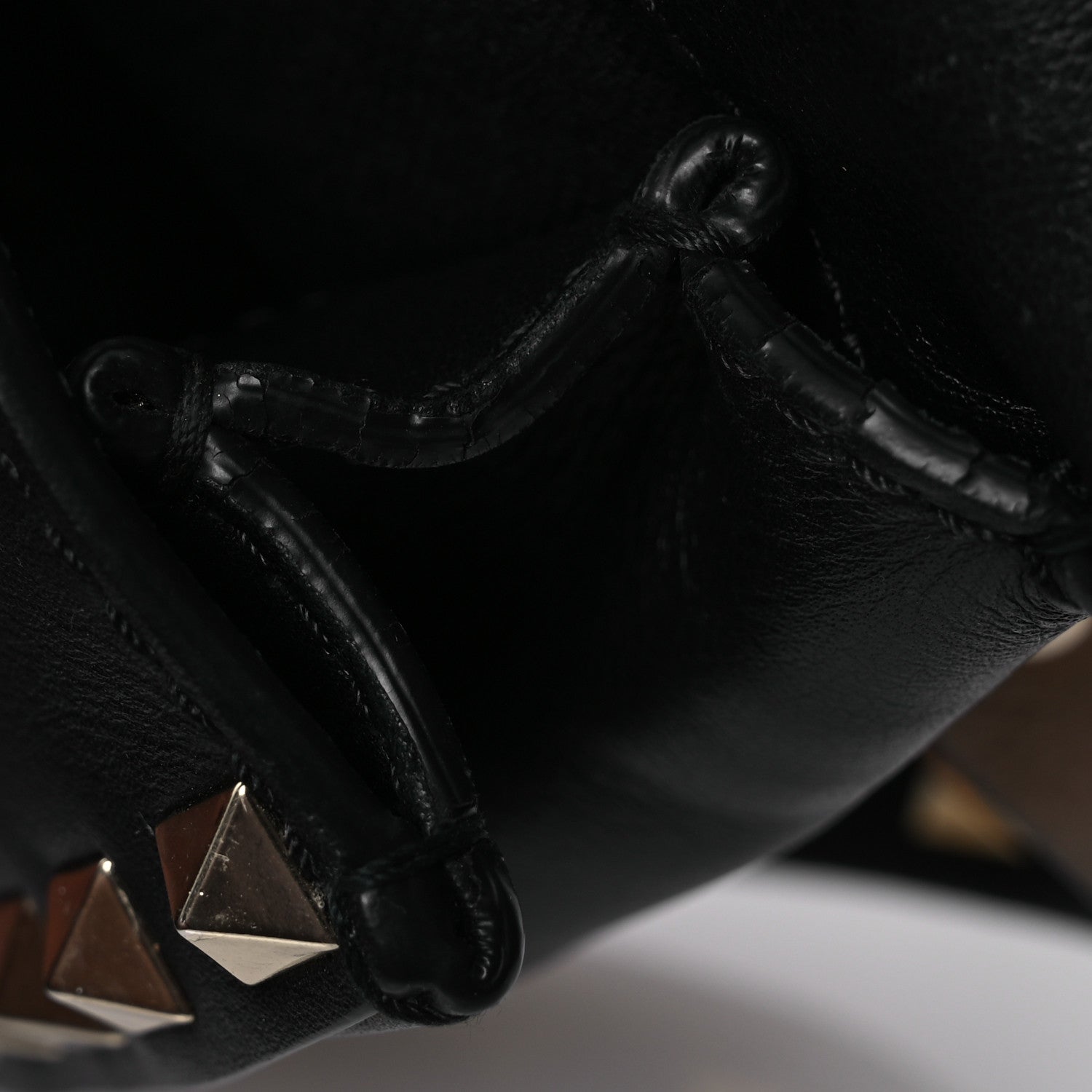 Valentino Garavani Calfskin Rockstud Belt Bag Black 12 of 13