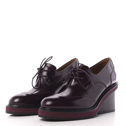 Hermes Tuscan Calfskin Nadege 70 Derby Pumps 36.5 3 of 9