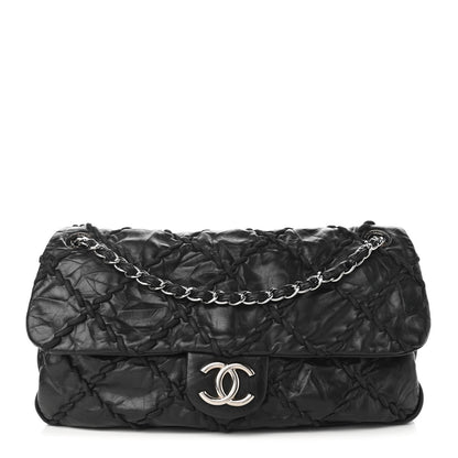 Chanel Calfskin Ultra Stitch Oversize Flap Black 1 of 10