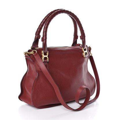 Chloe Calfskin Medium Marcie Satchel Plum Purple 3 of 9