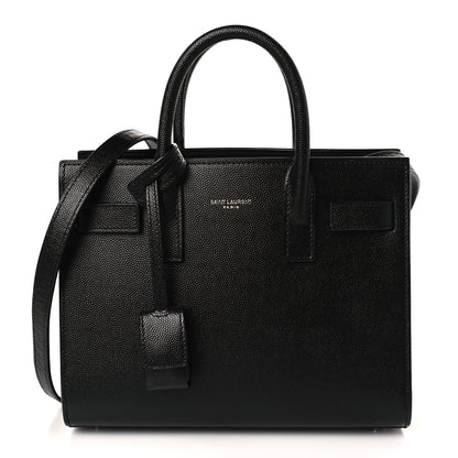 Saint Laurent Grained Calfskin Nano Sac De Jour Black 1 of 8