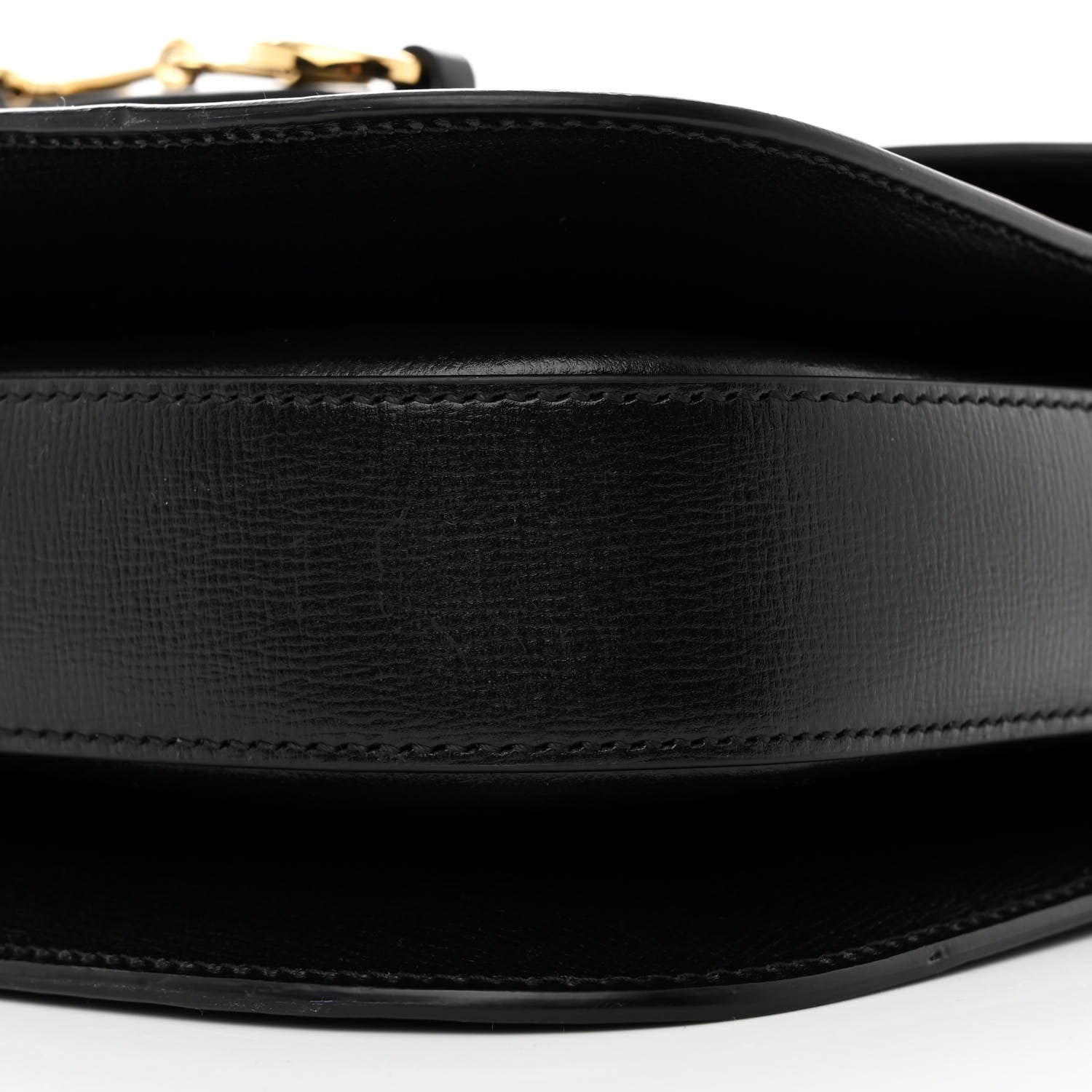 Gucci Azalea Calfskin Horsebit 1955 Shoulder Bag Black 10 of 10