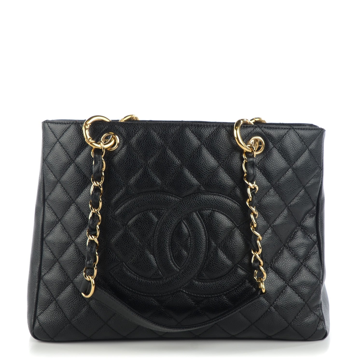 Chanel Caviar Quilted Grand Shopping Tote GST Black 1 of 6