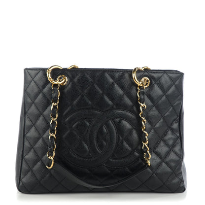Chanel Caviar Quilted Grand Shopping Tote GST Black 1 of 6