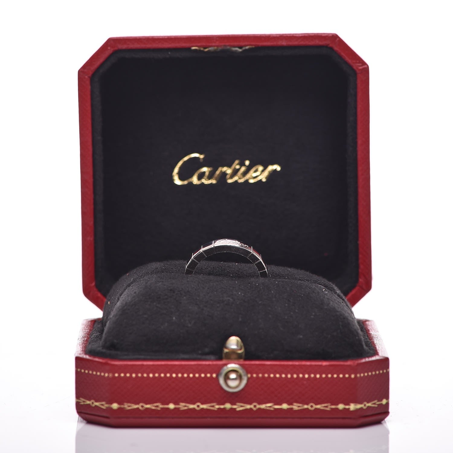 Cartier 18K White Gold Lanieres Ring 52 6 7 of 7