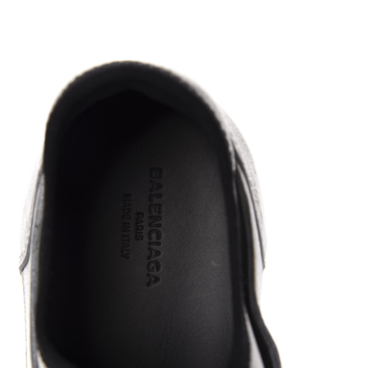 Balenciaga Mesh Calfskin Neoprene Womens Race Runner Sneakers 37 Black Silver 7 of 8