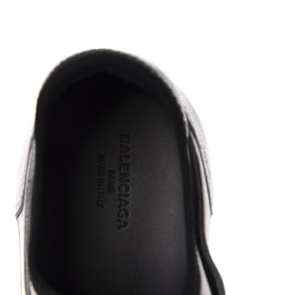 Balenciaga Mesh Calfskin Neoprene Womens Race Runner Sneakers 37 Black Silver 7 of 8
