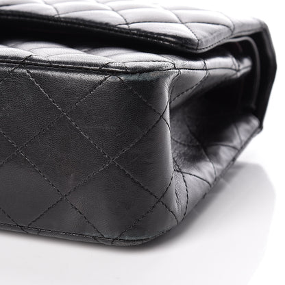 Chanel Lambskin Quilted Medium Double Flap Bag Black 11 of 27