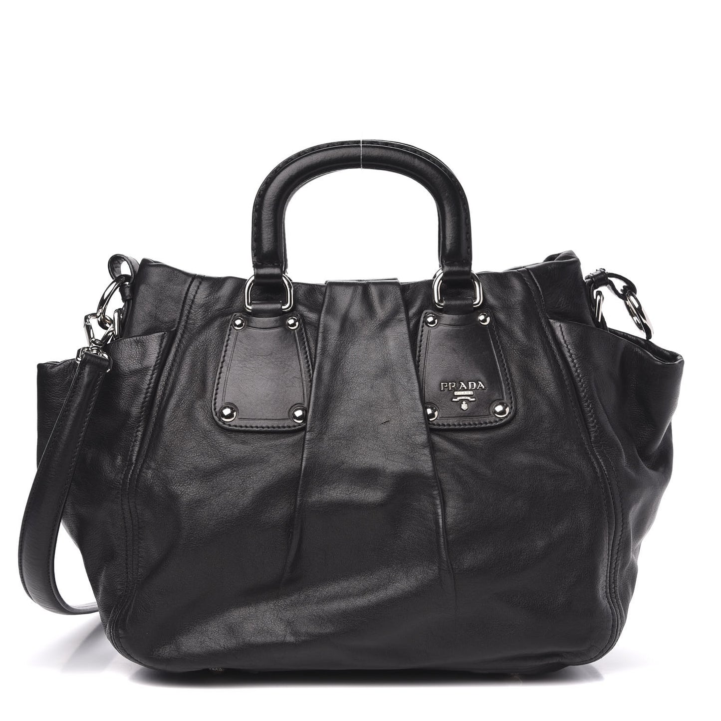 Soft Calf Shoulder Bag Black