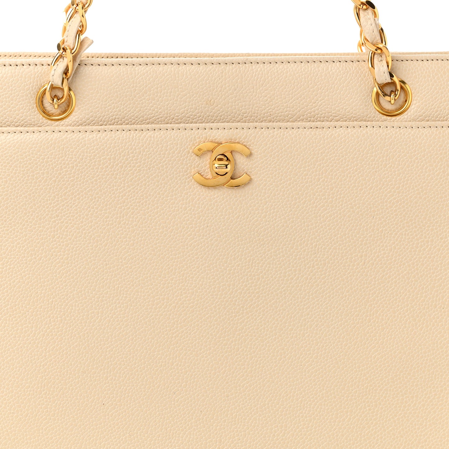 Caviar Shopping Tote Beige