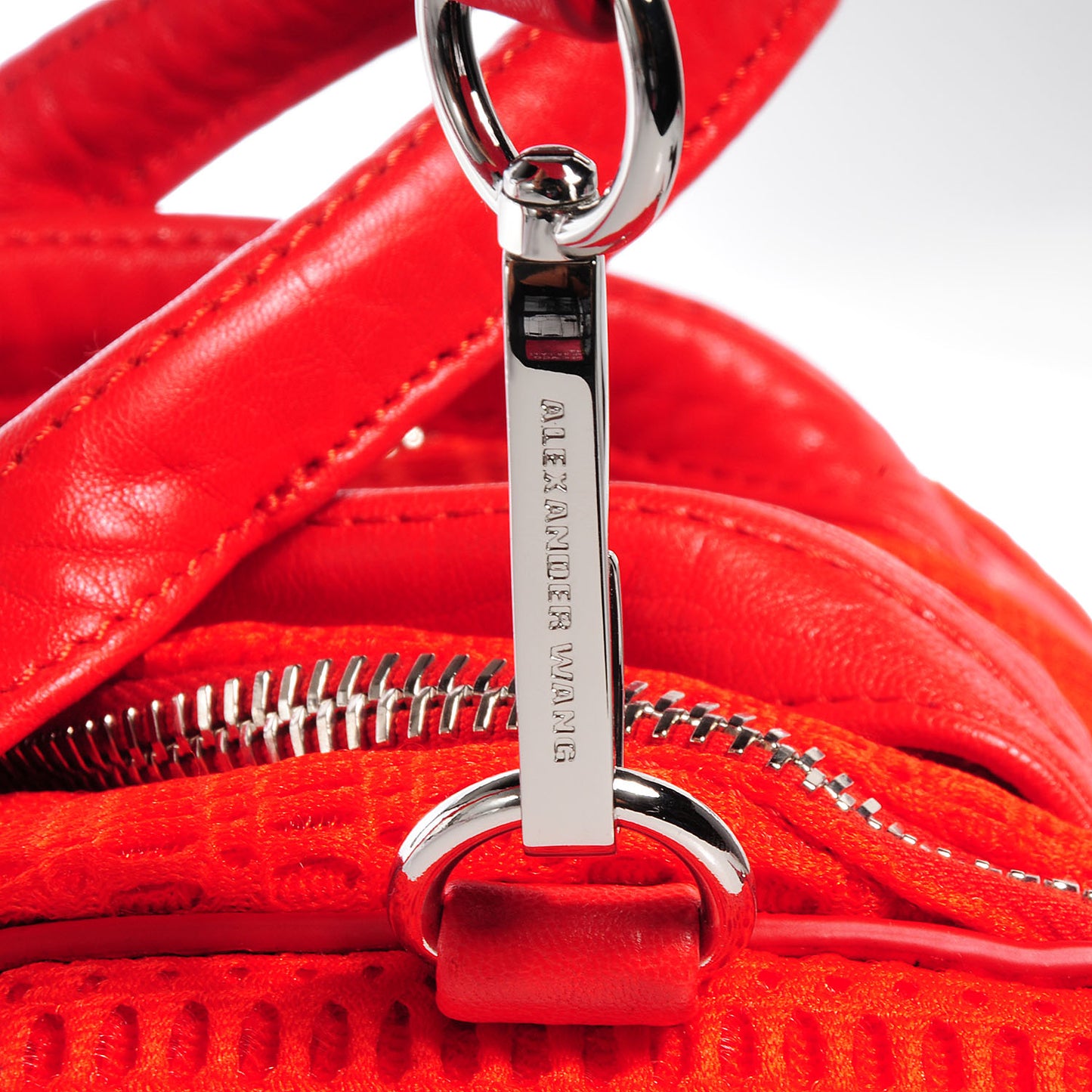 Mesh Rockie Cola w Rhodium Hardware