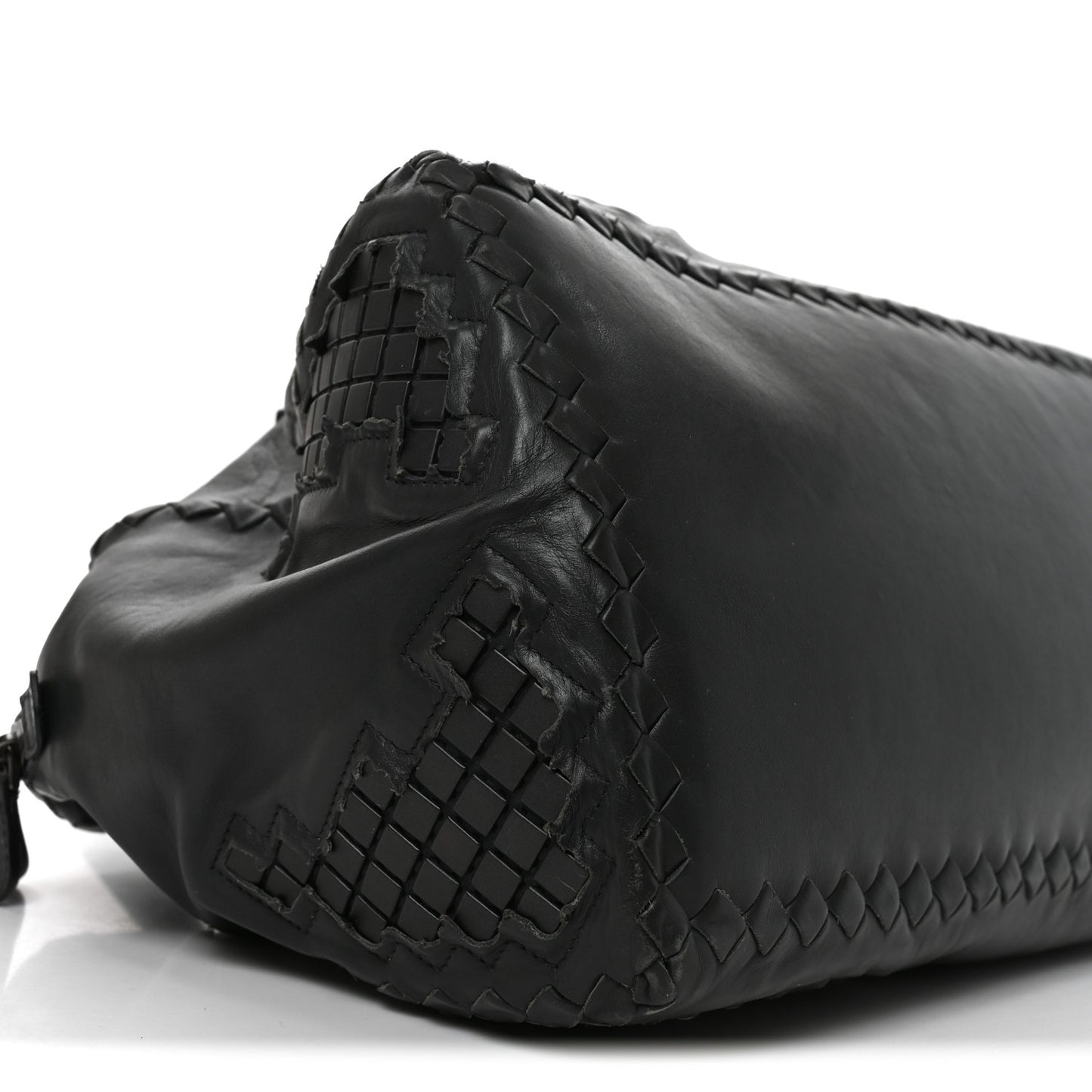 Nappa Intrecciato Montaigne Rings Bag Grey