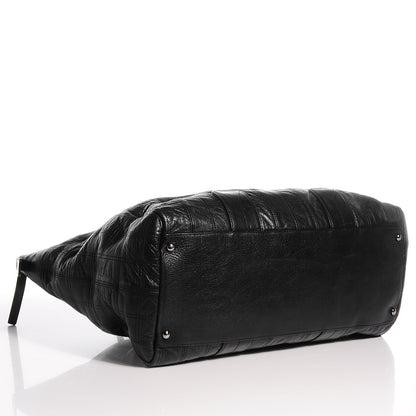 Chanel Lambskin Square Stitched Lax Tote Black 4 of 7