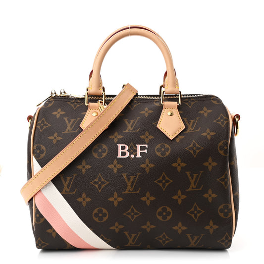 Monogram My LV Heritage Speedy Bandouliere 25 Light Pink White