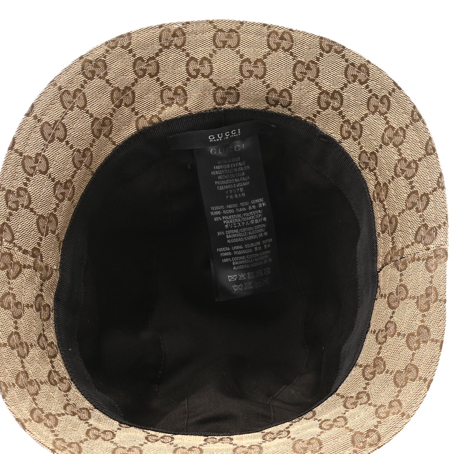 Monogram Web Bucket Hat XL Brown