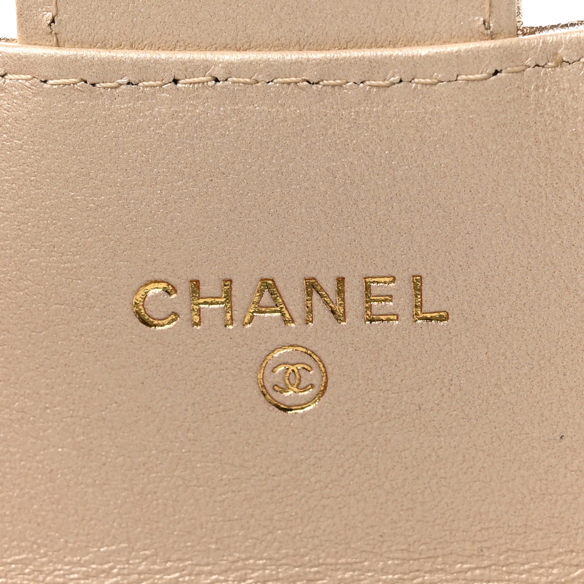 Metallic Lambskin Quilted Belt Bag Gold
