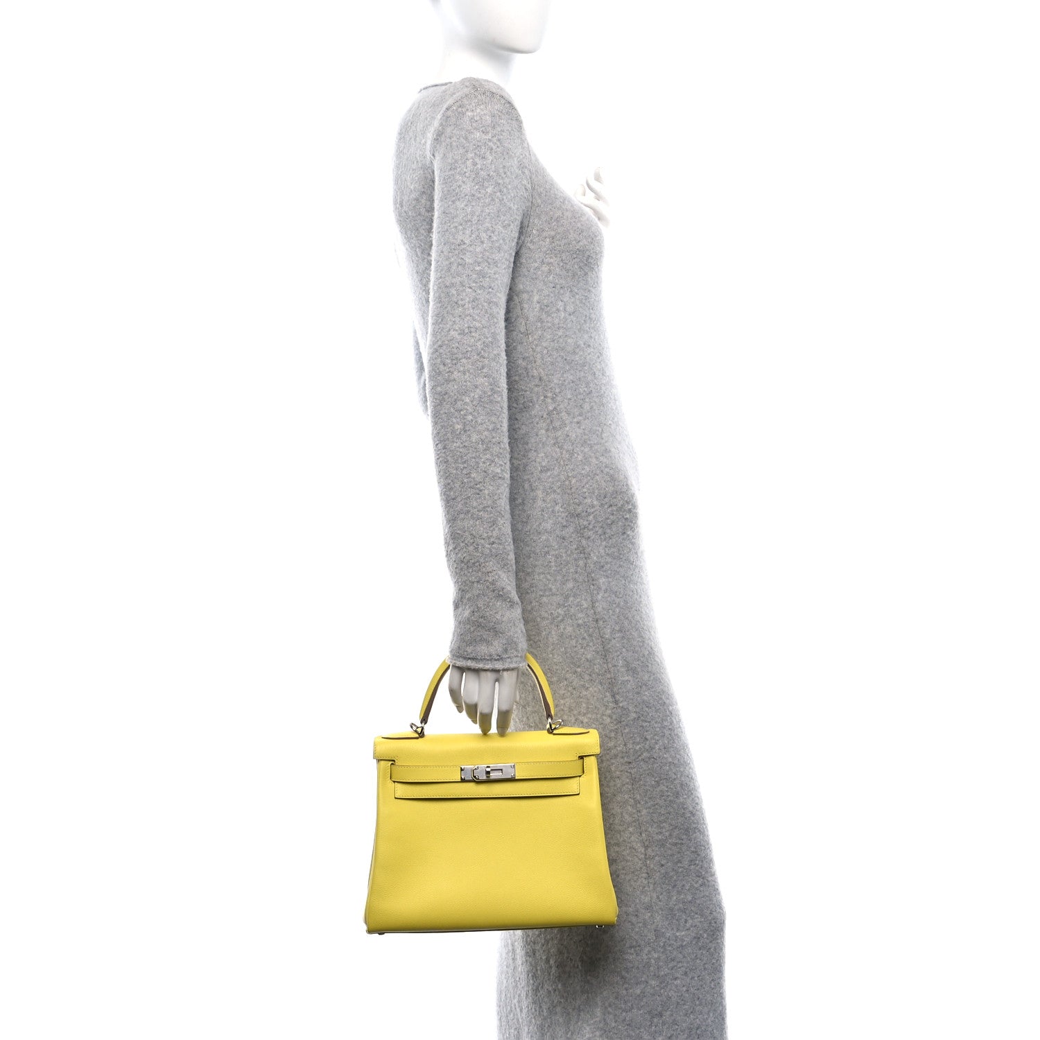 Hermes Evercolor Kelly Retourne 28 Lime 2 of 10