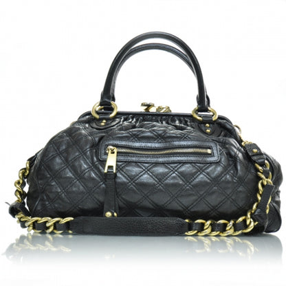 Marc Jacobs Quilted Leather Stam Black 1 of 9