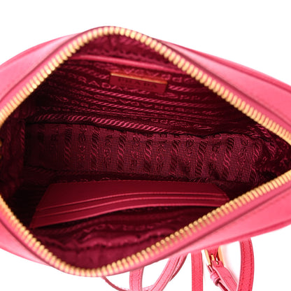 Prada Saffiano Lux Small Camera Crossbody Bag Magenta 5 of 9