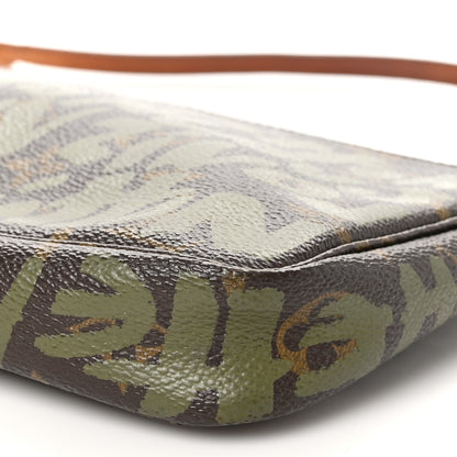 Louis Vuitton Monogram Graffiti Pochette Accessories Kaki 10 of 10