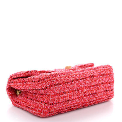 Chanel Tweed Quilted Mini 2.55 Reissue Flap Red Ecru Black 4 of 11