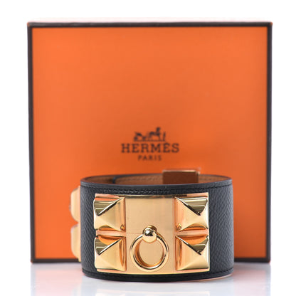 Hermes Epsom Collier de Chien CDC Bracelet S Black 5 of 5