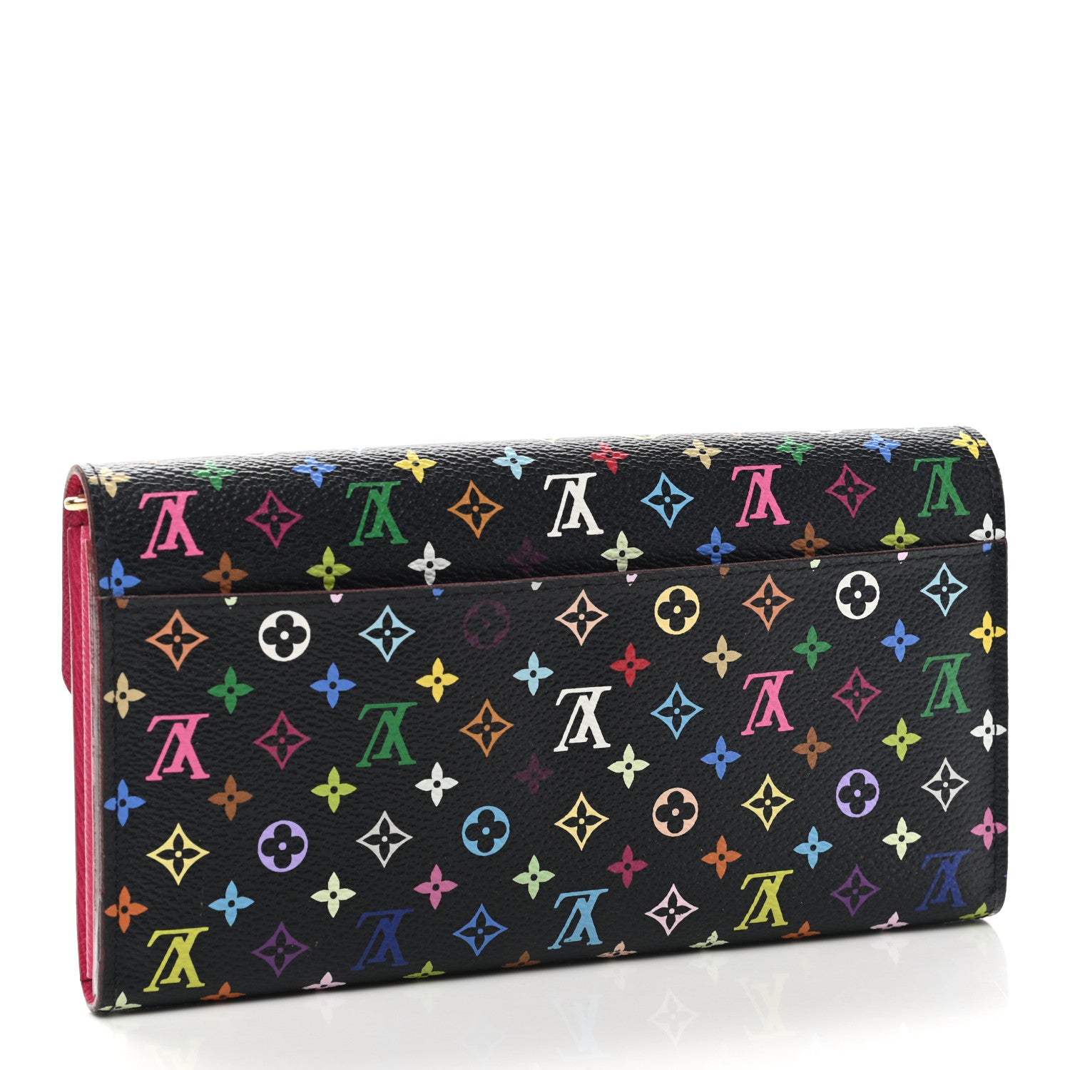 Louis Vuitton Monogram Multicolor Sarah Wallet NM Black Grenade 3 of 8