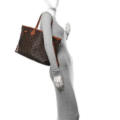 Louis Vuitton Monogram Calfskin Neo Neverfull Inside Out MM Tan 2 of 10