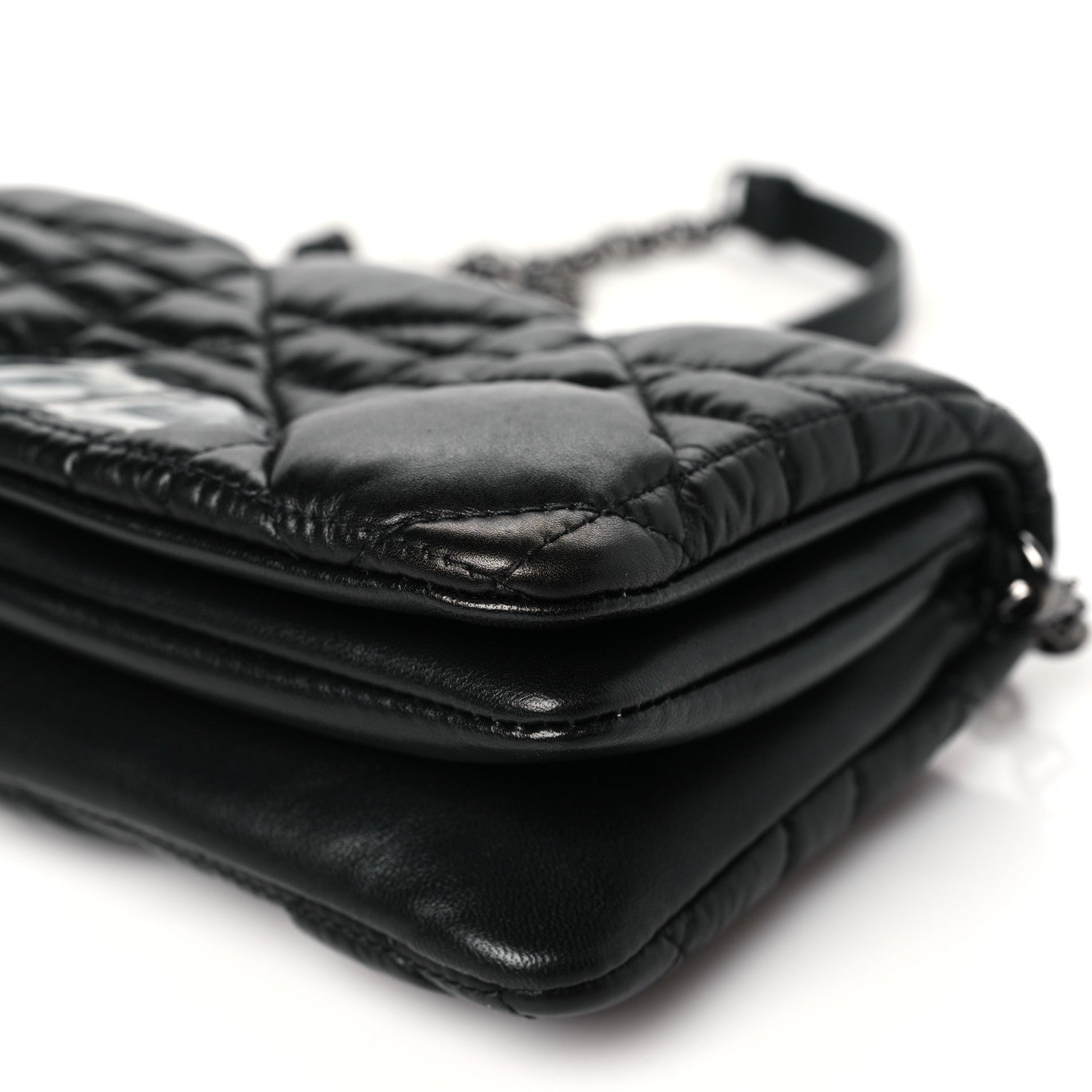 Christian Dior Calfskin Macrocannage Mini Caro Bag Black 10 of 10