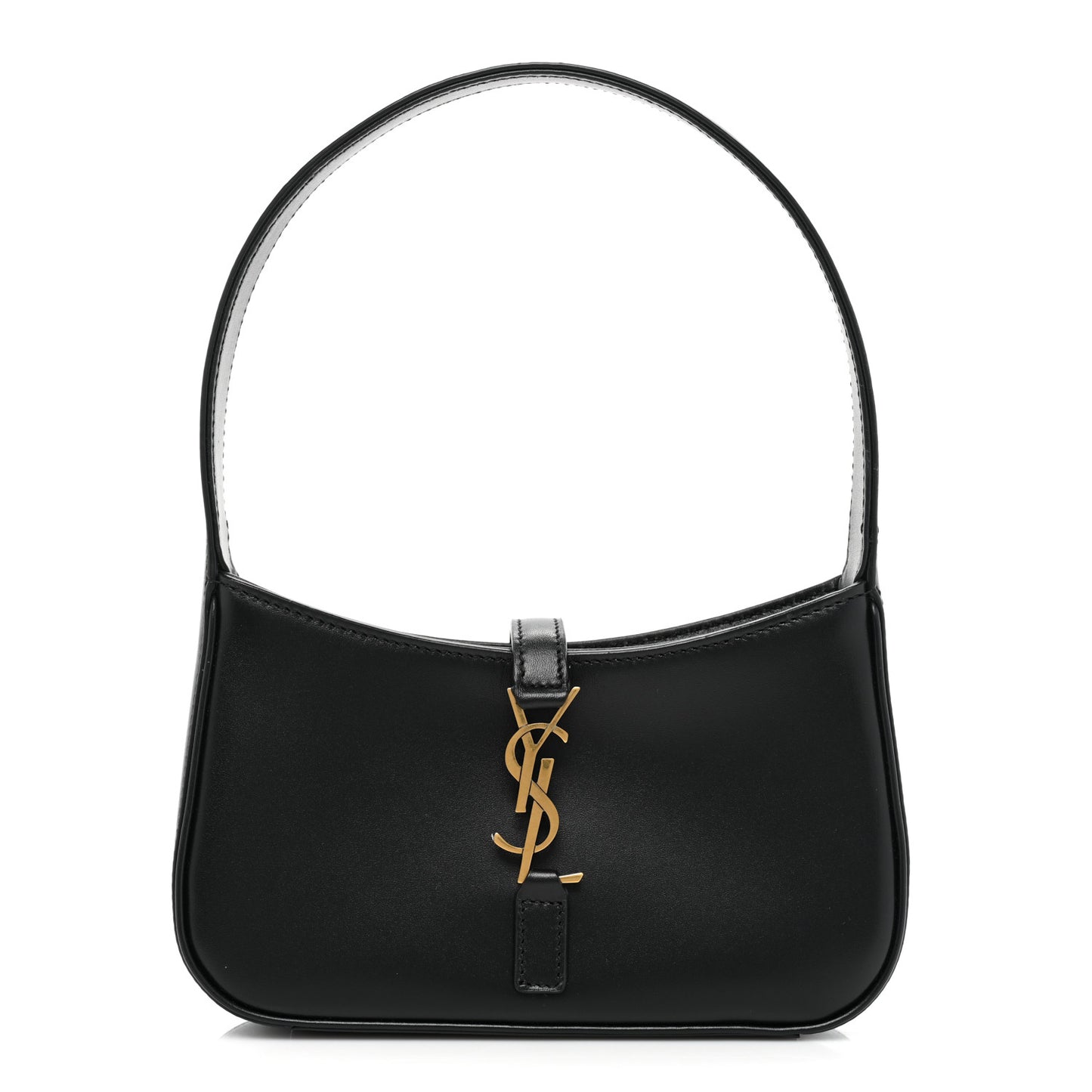 Smooth Calfskin Le 5 A 7 Mini Hobo Black