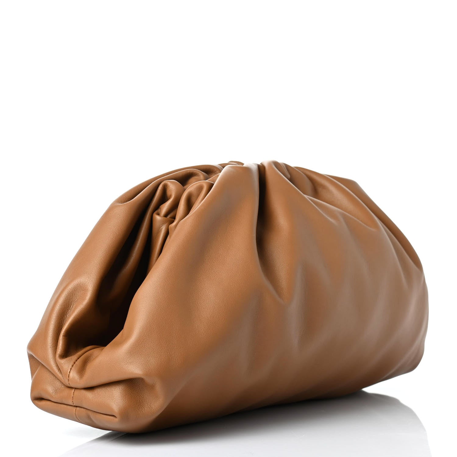 Bottega Veneta Smooth Butter Calf The Pouch Oversized Clutch Cammello 2 of 4