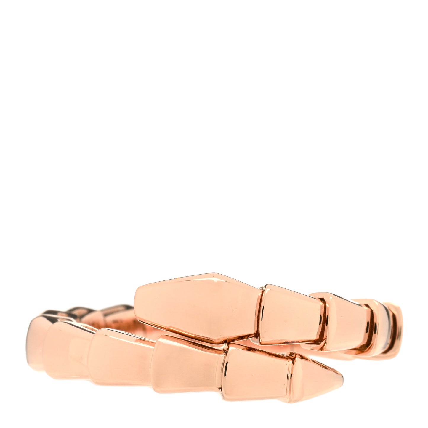 18K Rose Gold Serpenti Viper Ring L
