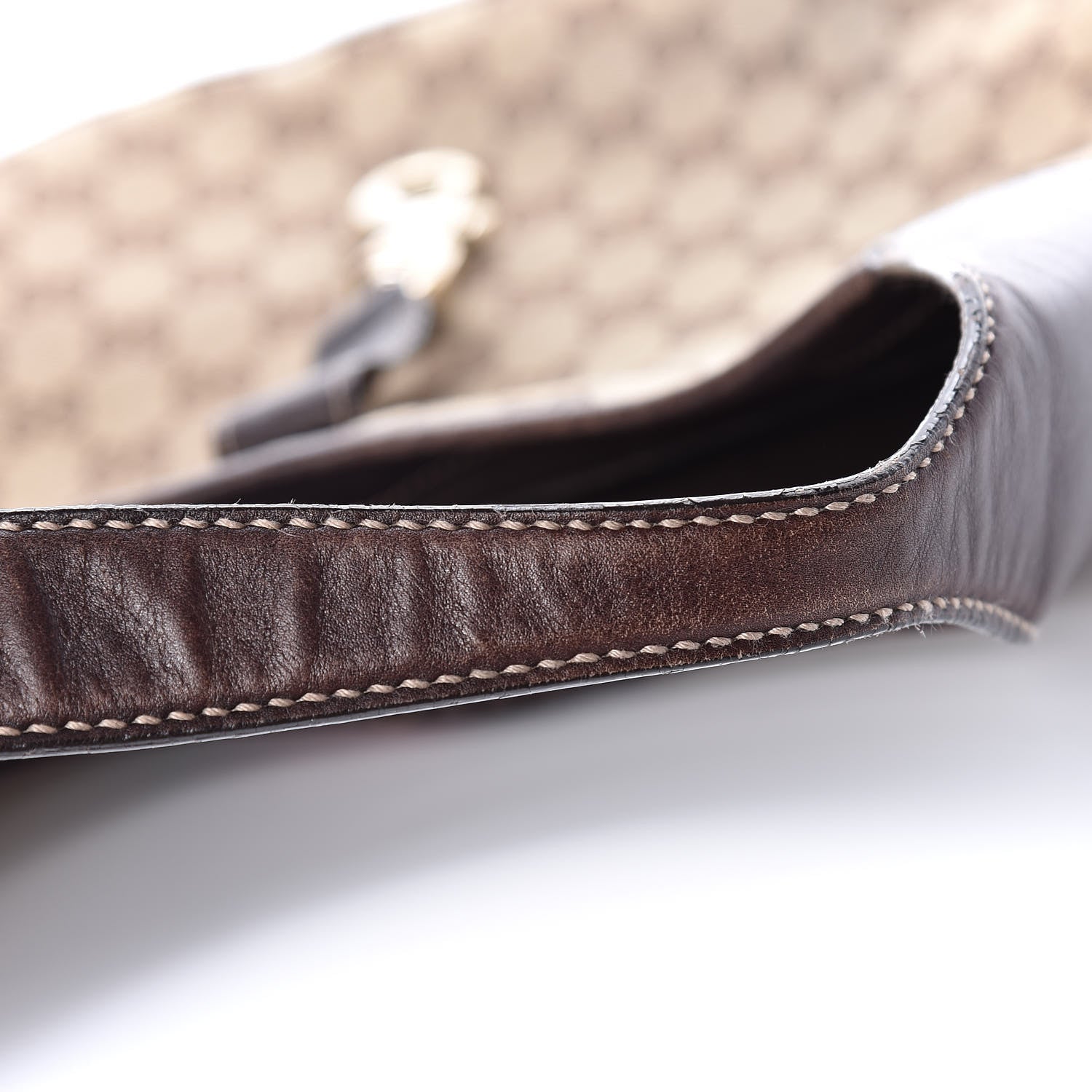 Gucci Monogram Web Jackie O Bouvier Hobo Dark Brown 9 of 15