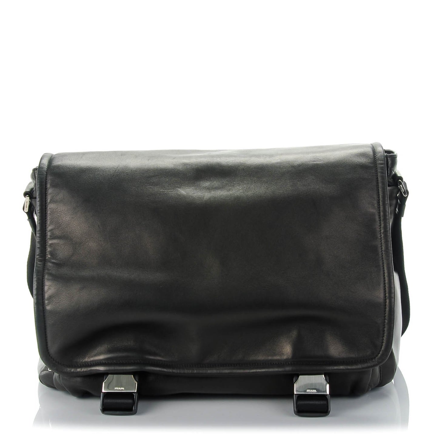 Nappa Messenger Bag Nero Black