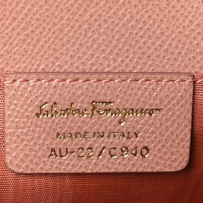 Salvatore Ferragamo Hammered Calfskin Vara Bow Minibag Antique Rose 6 of 9
