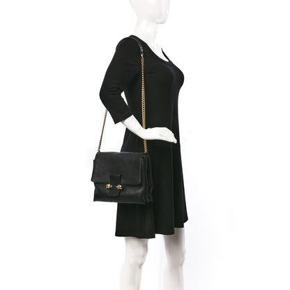 Alexander McQueen Calfskin Small Twin Skull Chain Crossbody Black 2 of 8