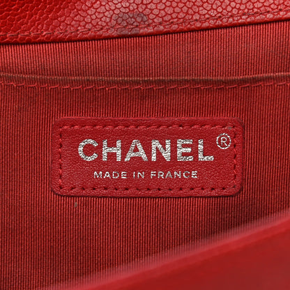 Chanel Caviar Quilted Medium Boy Flap Red 6 of 37