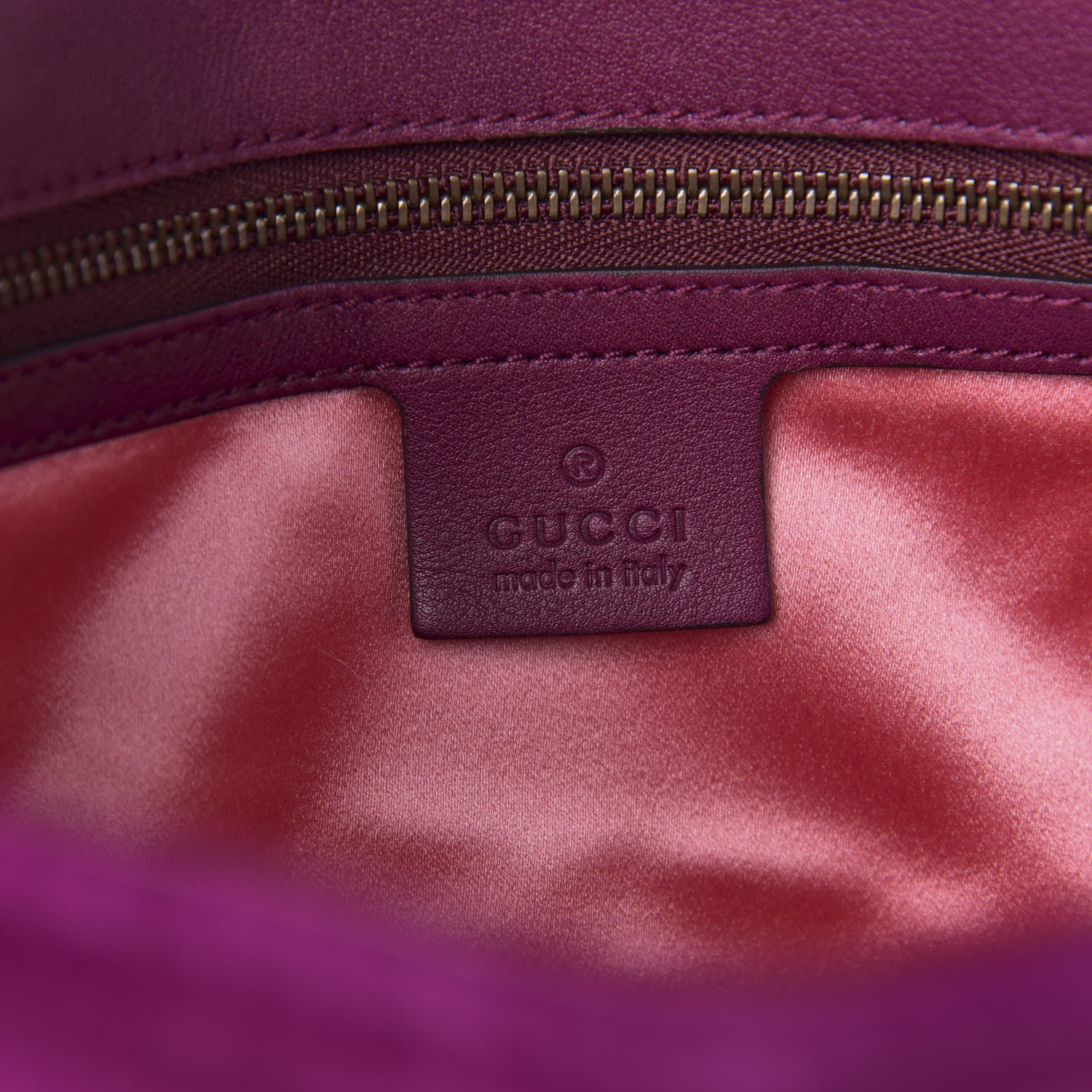 Gucci Velvet Matelasse Loved Embroidered Medium GG Marmont Shoulder Bag Fuchsia Violet Cyclamen 6 of 10