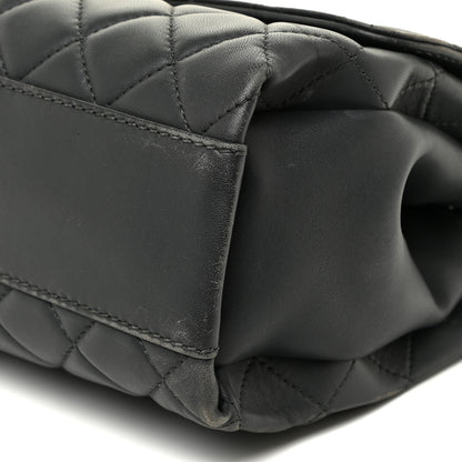 Chanel Lambskin Quilted Jumbo Coco Loop Flap Charcoal Grey 11 of 22