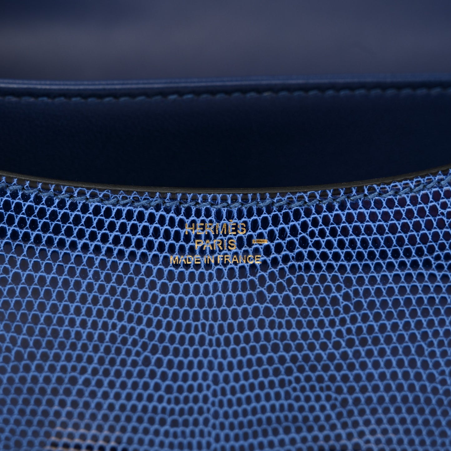 Lizard Constance 18 Bleu Saphir
