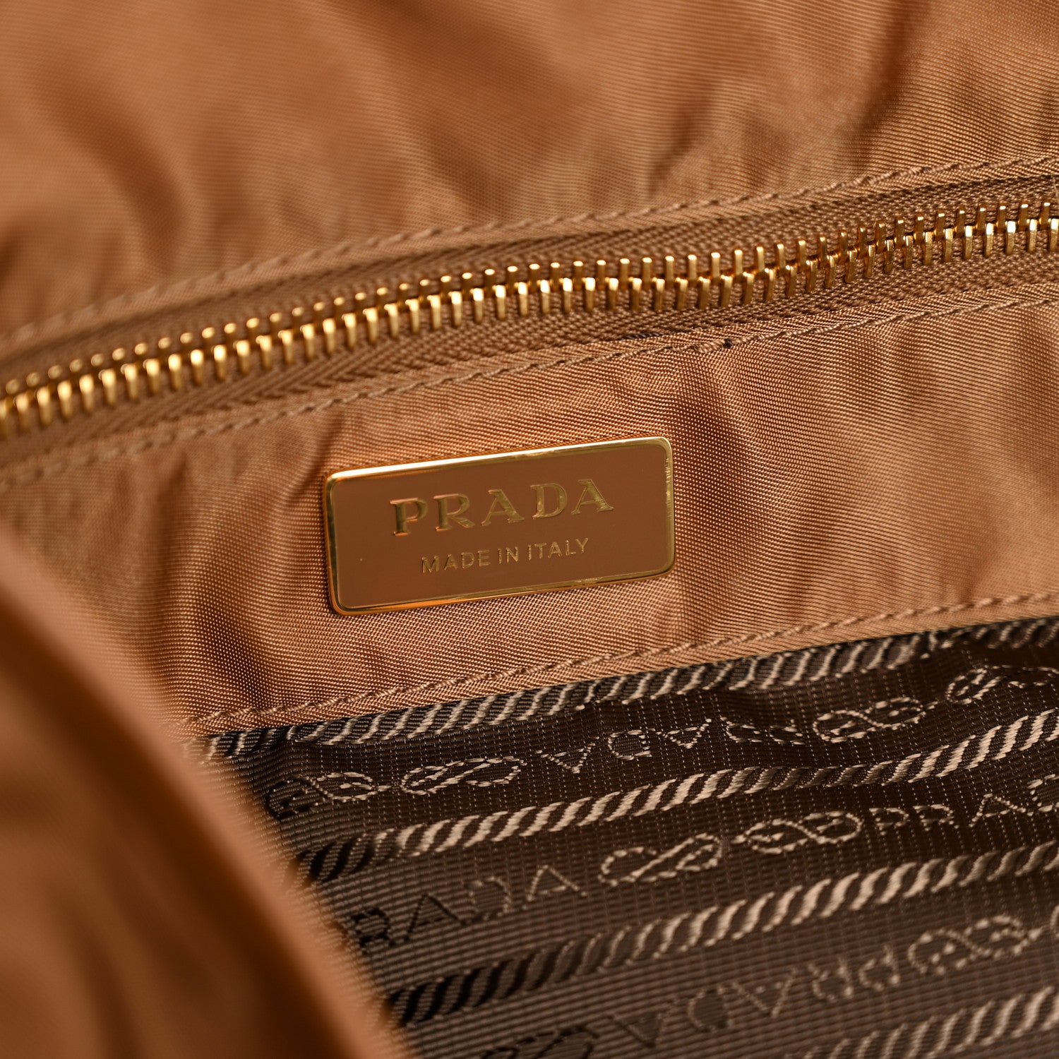 Prada Re-Nylon Triangle Large Mariner Shoulder Bag Brandy 6 of 11