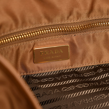 Prada Re-Nylon Triangle Large Mariner Shoulder Bag Brandy 6 of 11