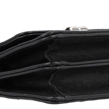Chanel Caviar Quilted Pick Me Up Clutch With Chain Black 10 of 11