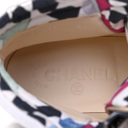 Chanel Toile Suede Calfskin CC Lace Up Short Boots 38.5 Light Beige 7 of 17