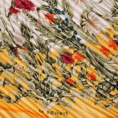 Hermes Silk La Prairie Plisse Scarf 90 3 of 6